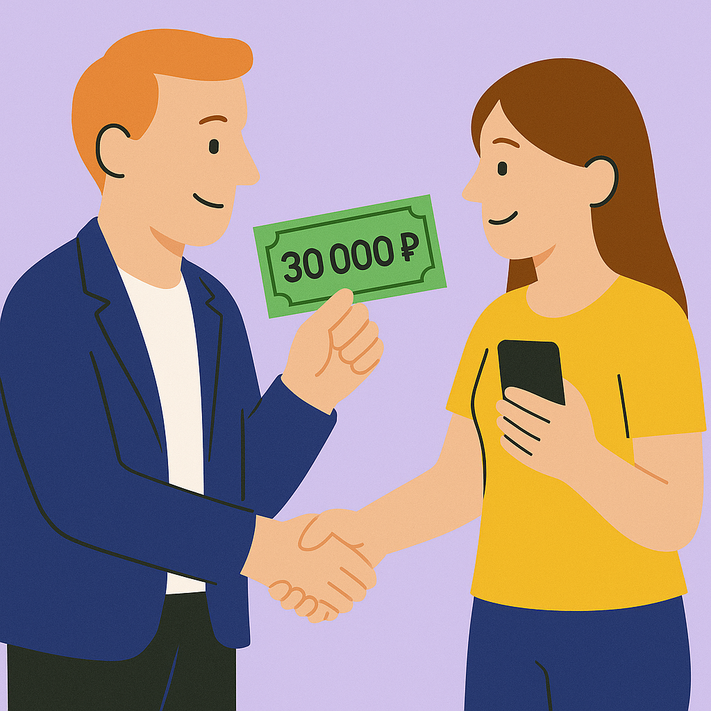 Платим 30 000 ₽ за рекомендацию